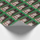 Snowman Christmas Wrapping Paper Geschenkpapier (Ecke)