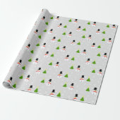 Snowman Christmas Wrapping Paper Geschenkwrap Geschenkpapier (Ungerollt)