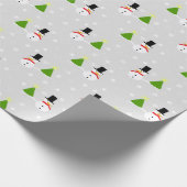 Snowman Christmas Wrapping Paper Geschenkwrap Geschenkpapier (Ecke)