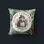 Snowman Christmas wünscht Kissen<br><div class="desc">Snowman Niedlich Watercolor Weihnachten wünscht Bequemlichkeit ist der Schlüssel in dieser geschäftigen Saison! Besuchen Sie unseren Zazzle Store, um die komplette Snowman Niedlich Watercolor Weihnachtswünsche Kollektion zu erkunden. Mit nur wenigen Klicks können Sie diese schönen Designs direkt vor Ihrer Haustür liefern lassen. Wenn Sie weitere Anpassungen benötigen, schreiben Sie mir...</div>