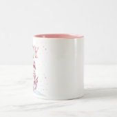 Snowman Christmas Zwei-Töne-Tasse Zweifarbige Tasse (Mittel)