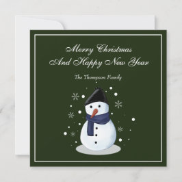 Snowman Christmasse Card Feiertagskarte