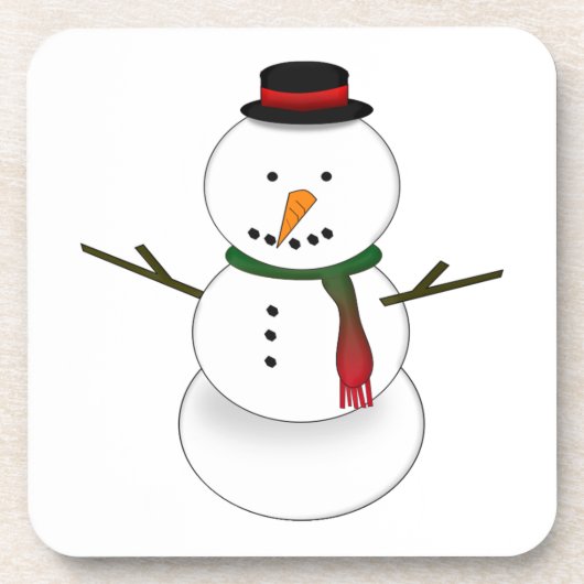 Snowman Coasters Getränkeuntersetzer (Vorderseite)