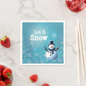 Snowman Cocktail Serviette (Beispiel)