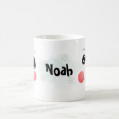 Snowman Cocoa Add NAME Winter Cup Kleine Geschenk Kaffeetasse (Mittel)