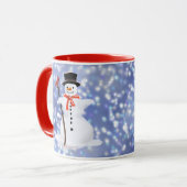 Snowman Cocoa Tasse (Vorderseite Links)