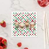 Snowman Coffee Christmas Paper Napkins Serviette (Beispiel)