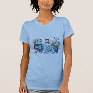 Snowman Coffee Short Sleeve Shirts