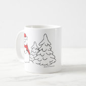 Snowman Coffee Tasse (Vorderseite Links)