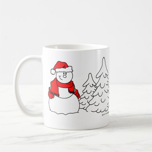 Snowman Coffee Tasse (Links)