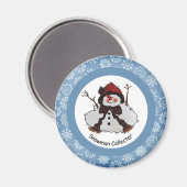 Snowman Collector Magnet (Vorderseite/Rückseite)