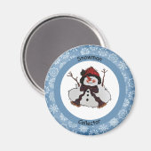 Snowman Collector Magnet (Vorderseite/Rückseite)