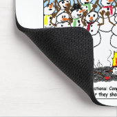 Snowman Convention Funny Christmas Geschenke & T-S Mousepad (Ecke)