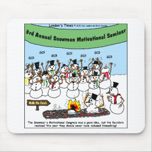 Snowman Convention Funny Christmas Geschenke & T-S Mousepad
