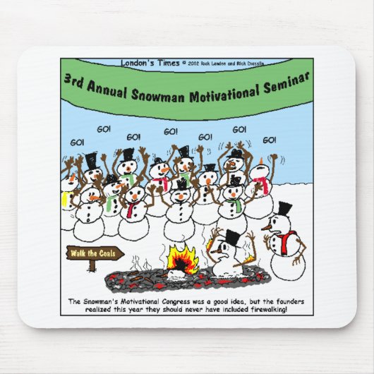 Snowman Convention Funny Christmas Geschenke & T-S Mousepad (Vorne)