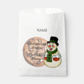 Snowman Cookie Sleeve Geschenktütchen (Vorderseite)