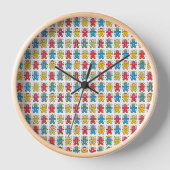 Snowman Cookie Wall Clock Uhr (Vorderseite)