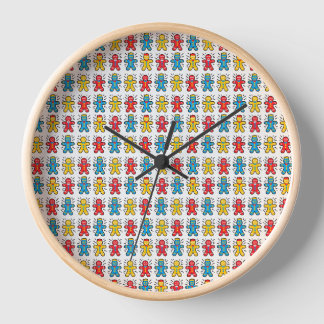 Snowman Cookie Wall Clock Uhr