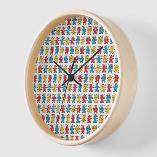 Snowman Cookie Wall Clock Uhr (Winkel)