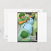 Snowman Cosmetic Operation Funny gibt T-Shirts Kar Postkarte (Vorne/Hinten)