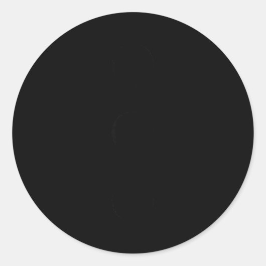 Snowman Costume Apparel Three Black Buttons Christ Runder Aufkleber (Vorderseite)