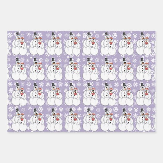 Snowman Coupe Geschenkpapier Set (Vorderseite 3)