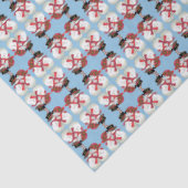 Snowman Couple, Erste Weihnachten Seidenpapier (Detail)