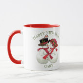 Snowman Couple - Frohe Weihnachten Tasse (Links)