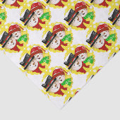 Snowman Couple Holiday Tissue Paper Seidenpapier (Ausschnitt)