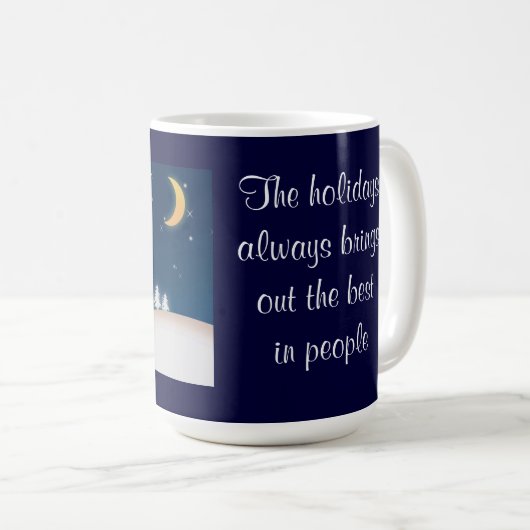 Snowman Couple Kaffeetasse (VorderseiteRechts)