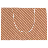 Snowman Couple Kraft Paper Custom Christmas Große Geschenktüte (Rückseite)