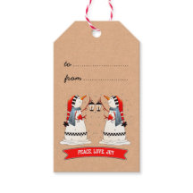 Snowman Couple Kraft Paper