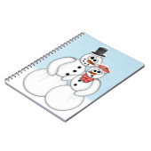 Snowman Couple Notizblock (Linke Seite)