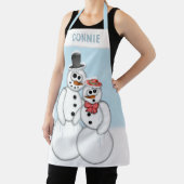 Snowman Couple Schürze (InSitu)