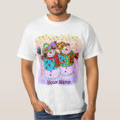 Snowman Couple T - Shirt (Vorderseite)