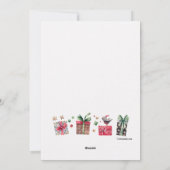 Snowman Couple Weihnachtskarte Feiertagskarte (Rückseite)