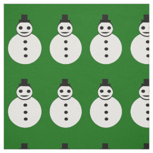 Snowman Craft Fabric lächelt Weihnachten Stoff