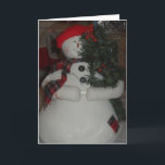 SNOWMAN CUSTOM CHRISTMAS CARD FEIERTAGSKARTE<br><div class="desc">SNOWMAN CUSTOM CHRISTMAS CARD</div>