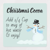 Snowman Custom Holiday Food Geschenketiketten Etiketten (Design 1)
