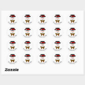 Snowman Custom Holiday Sticker (Blatt)
