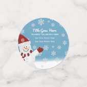 Snowman Custom Konfetti (Klein Vorderseite)