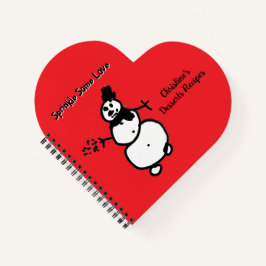 Snowman Customizable Notizblock