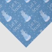 Snowman Cutout Lass es schneien Seidenpapier (Ausschnitt)