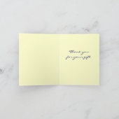 Snowman Dankeschön Karte (Innenseite)