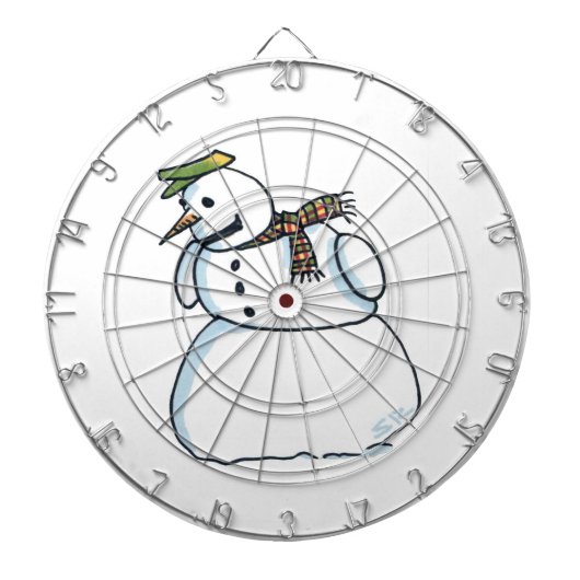 Snowman-Dartboard Dartscheibe (vorne)