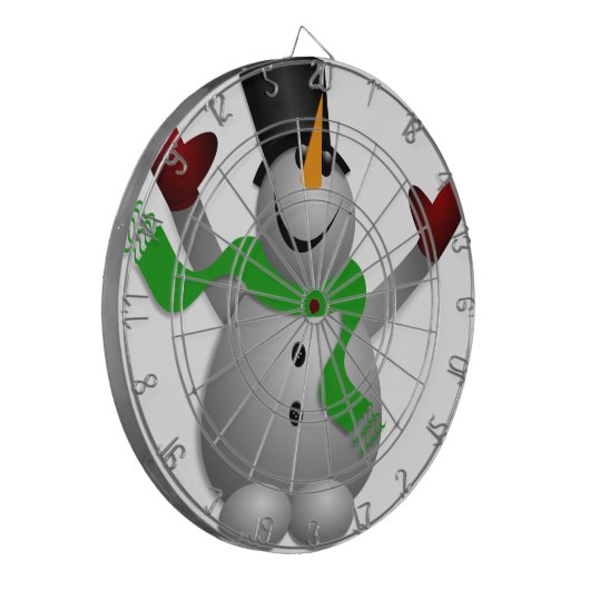 Snowman Dartscheibe (Vorderseite Links)