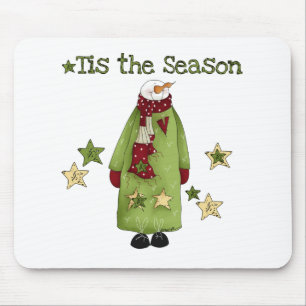 Snowman Das ist die Jahreszeit Mousepad