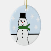 Snowman Day Runde Ornament (Rechts)