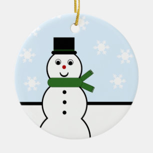 Snowman Day Runde Ornament