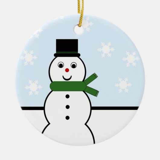 Snowman Day Runde Ornament (Vorne)